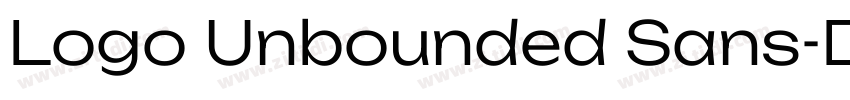 Logo Unbounded Sans字体转换